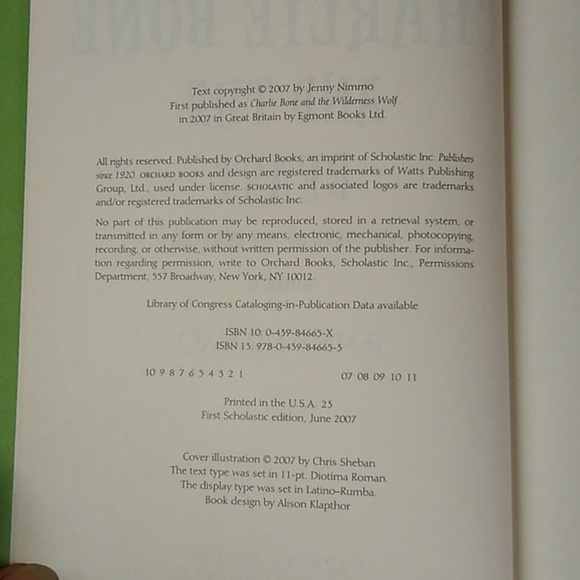 Charlie Bone Beast Book 6 Junior Fantasy Fiction Children's Chapter - Picture 7 of 9